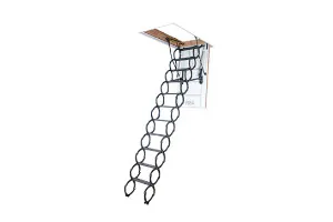 Scissor loft ladder